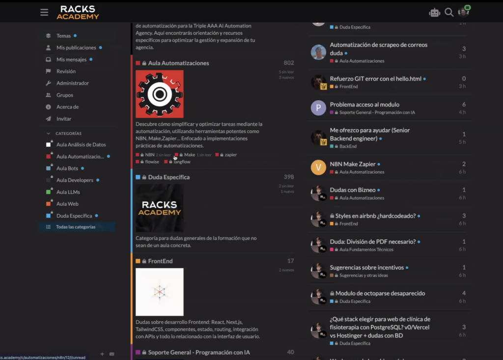 Opinión Racks Academy